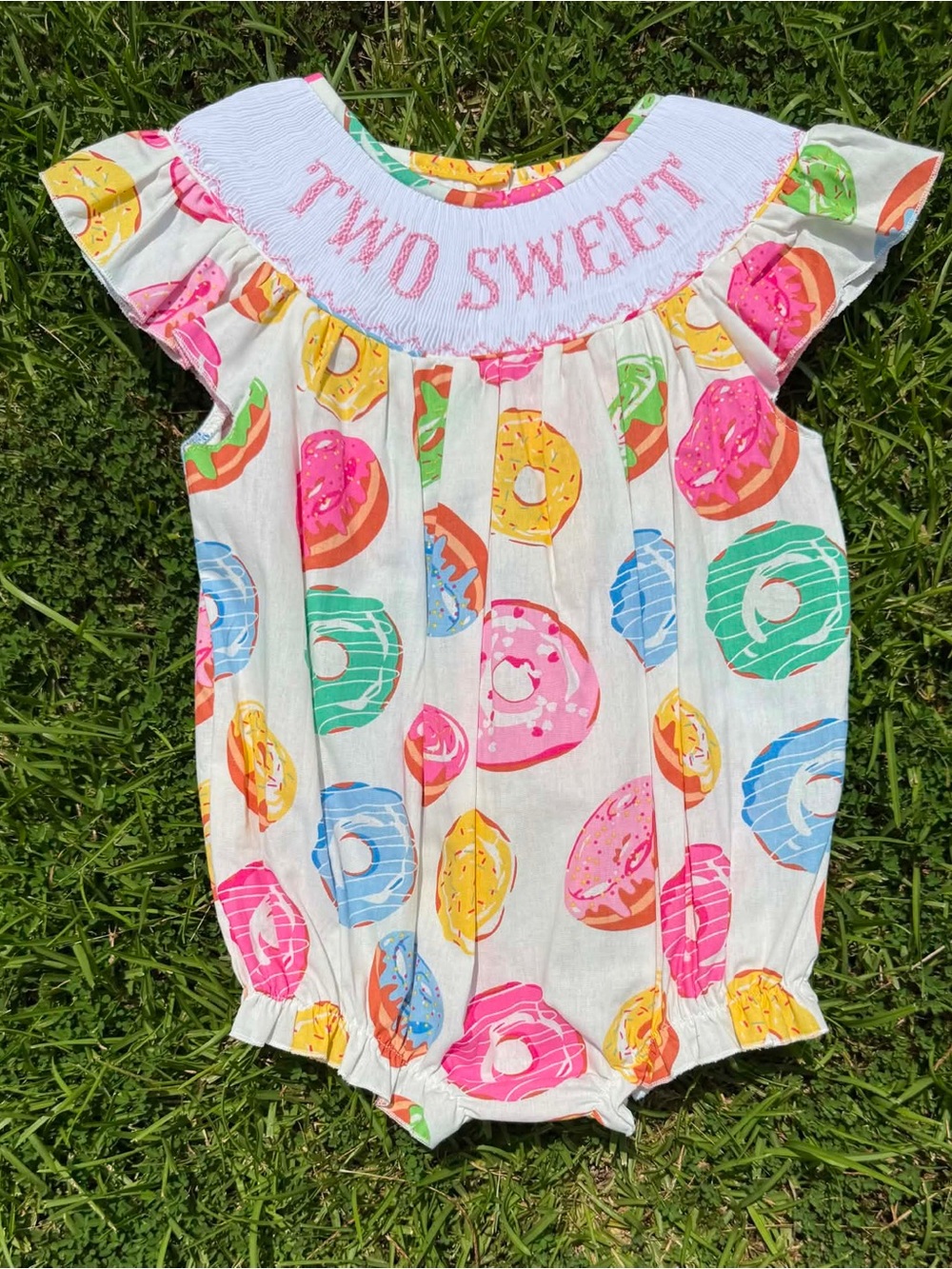 TWO SWEET Hand Smocked Bubble